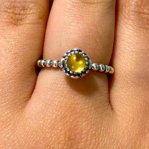 Pandora Amber Stone Ring